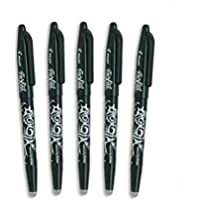 Pilot – flowpack 5 Frixion Ball – Roller borrable – negro – punta media